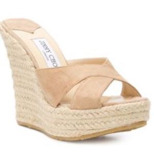 Jimmy Choo Nude Wedges
